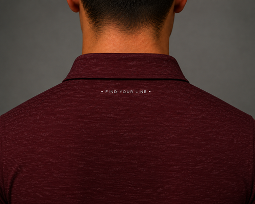 Course 01 Mens Polo Maroon